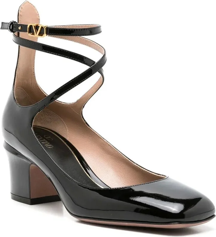 60mm Tan-Go patent-leather pumps - Image 2