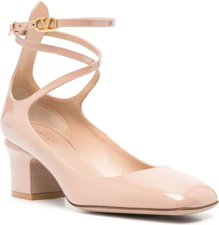 60mm Tan-Go patent leather pumps - Image 2