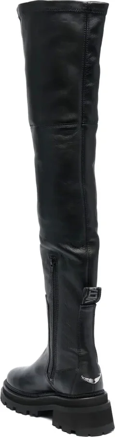 60mm Thigh-High Leather Boots - Image 3