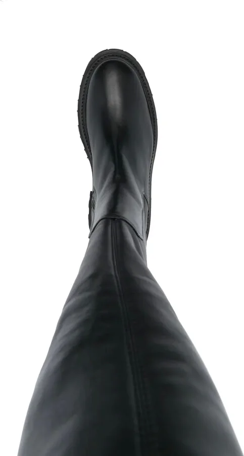 60mm Thigh-High Leather Boots - Image 4
