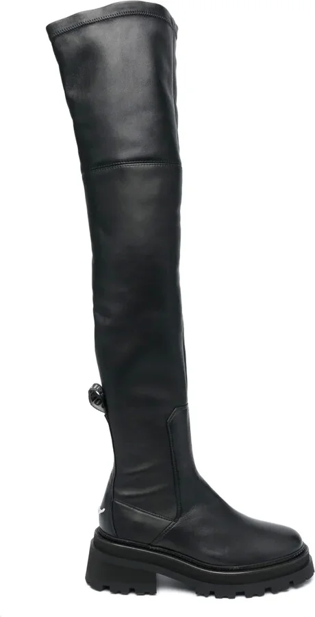 60mm Thigh-High Leather Boots