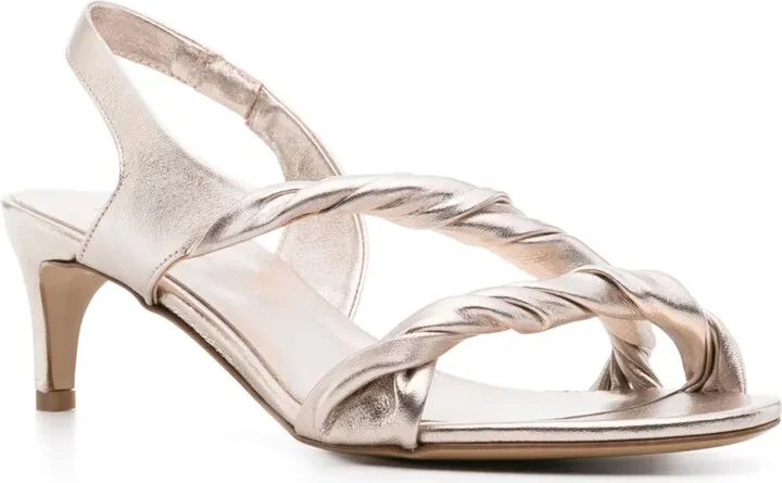 60mm Twisted Leather Sandals - Image 2