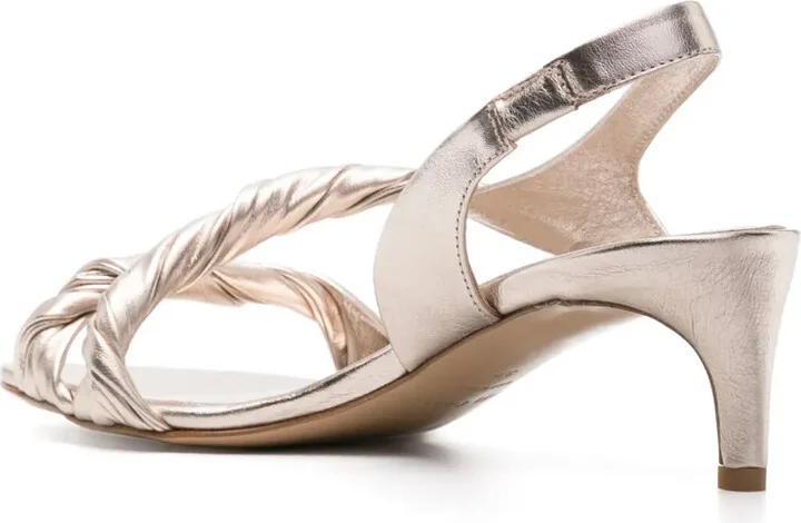 60mm Twisted Leather Sandals - Image 3