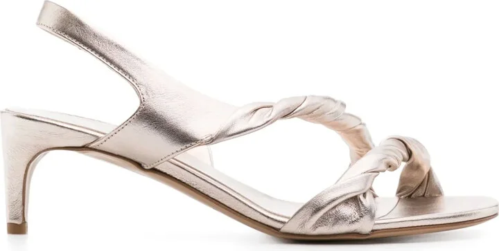 60mm Twisted Leather Sandals