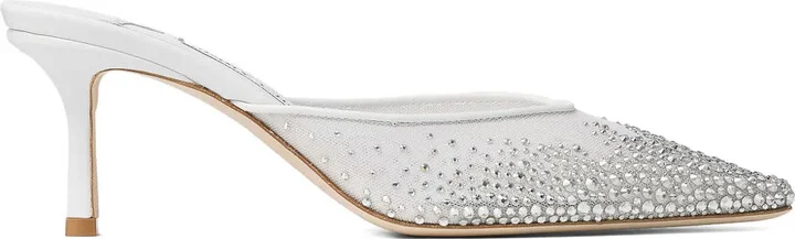 60mm Vivi crystal-embellished mules