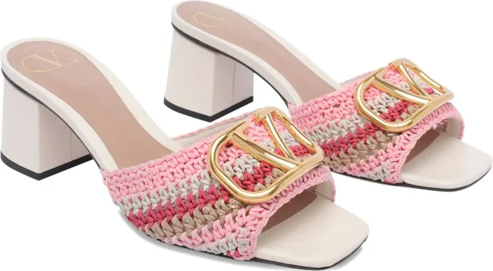 60mm VLogo crochet sandals - Image 2