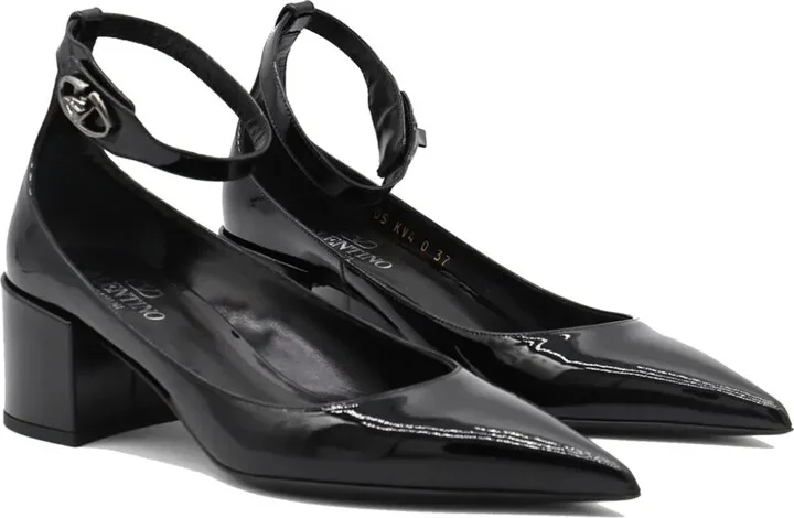 60mm VLogo Lockette leather pumps - Image 2