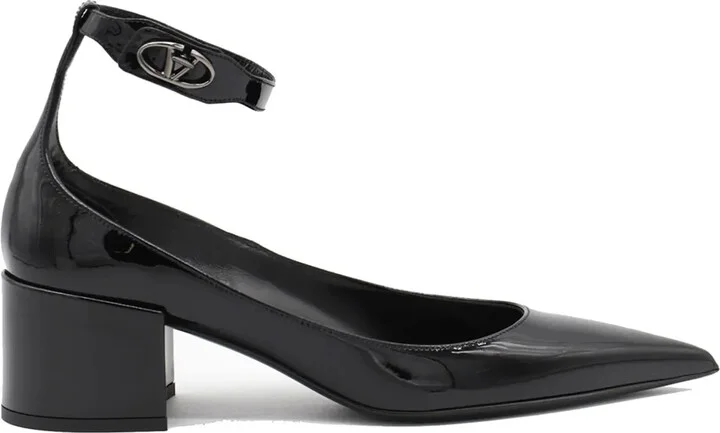 60mm VLogo Lockette leather pumps