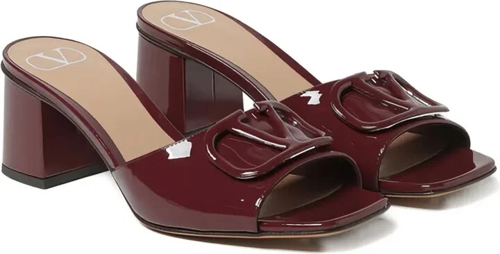 60mm VLogo patent leather sandals - Image 2