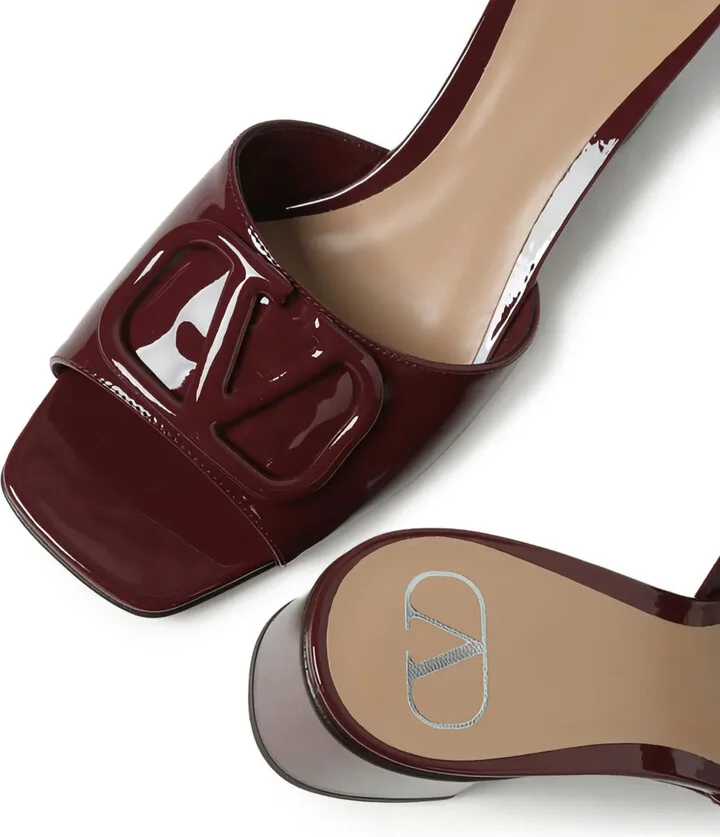 60mm VLogo patent leather sandals - Image 3