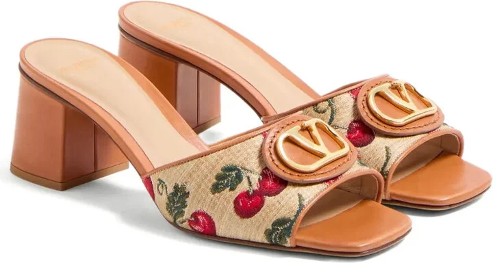 60mm VLogo Signature Cherryfic sandals - Image 2