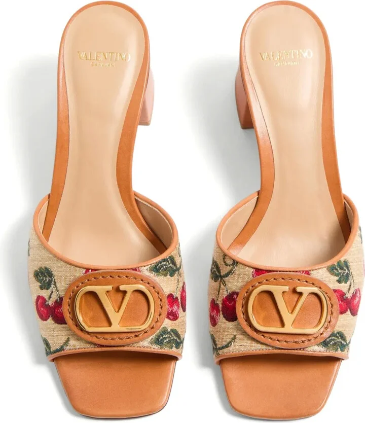 60mm VLogo Signature Cherryfic sandals - Image 4