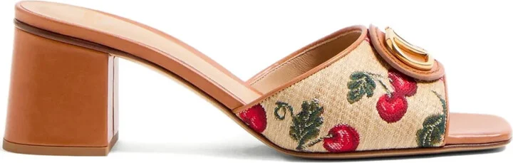 60mm VLogo Signature Cherryfic sandals