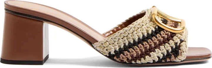 60mm VLogo Signature embroidered sandals