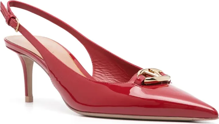 60mm VLogo slingback pumps - Image 2
