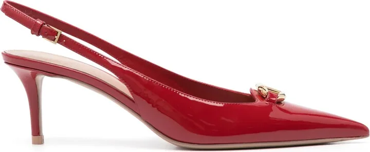 60mm VLogo slingback pumps