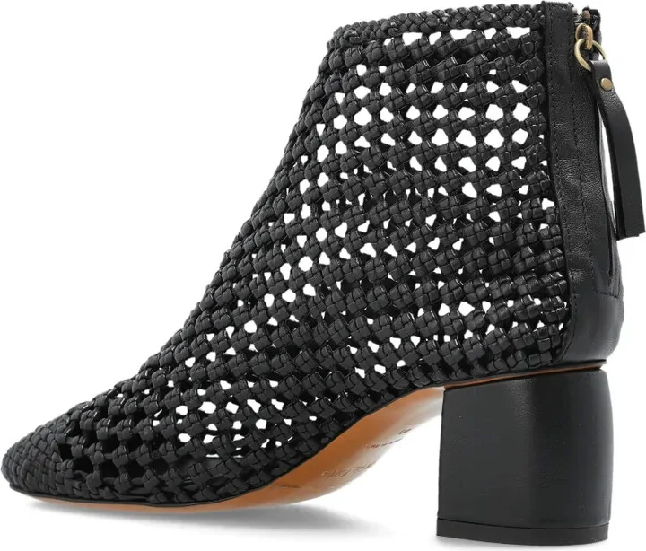 60mm Woven-Leather Ankle Boots - Image 3