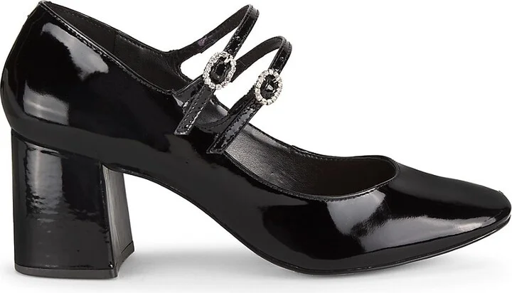 63MM Dual Strap Patent Leather Mary Jane
