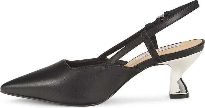 63MM Leather Slingback Pumps - Image 4