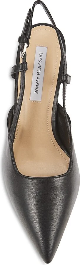 63MM Leather Slingback Pumps - Image 5