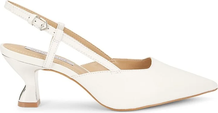 63MM Leather Slingback Pumps