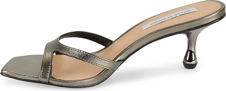 64MM Metallic Leather Sandals - Image 4