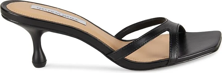 64MM Metallic Leather Sandals