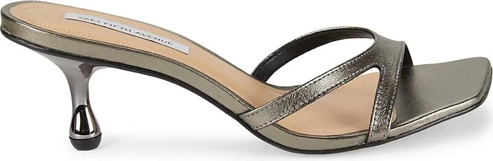 64MM Metallic Leather Sandals