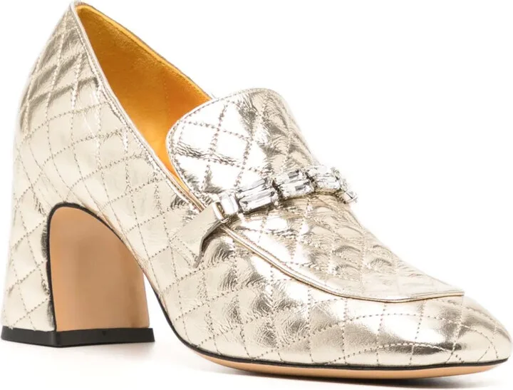 64mm Quilted Leather Pumps - Image 2