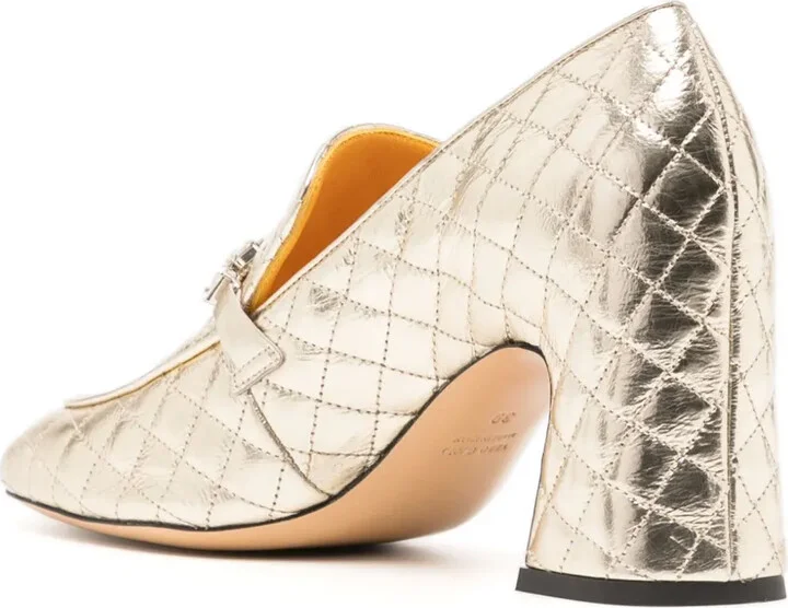 64mm Quilted Leather Pumps - Image 3