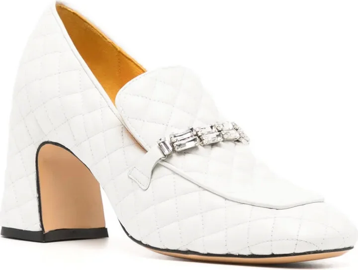 64mm Quilted Leather Pumps - Image 2