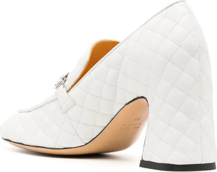 64mm Quilted Leather Pumps - Image 3