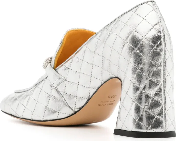64mm Quilted Leather Pumps - Image 3