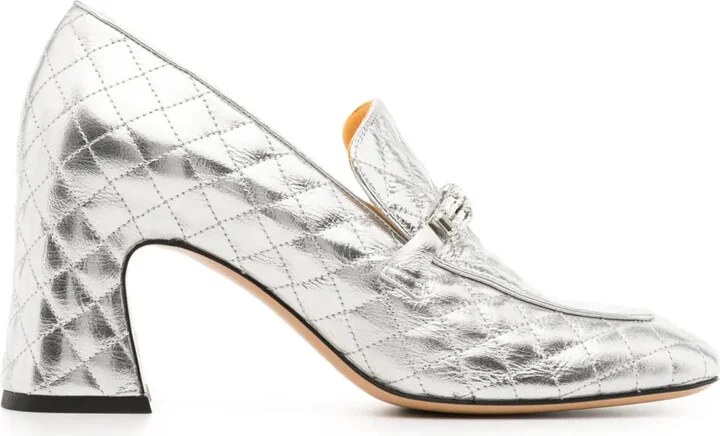 64mm Quilted Leather Pumps