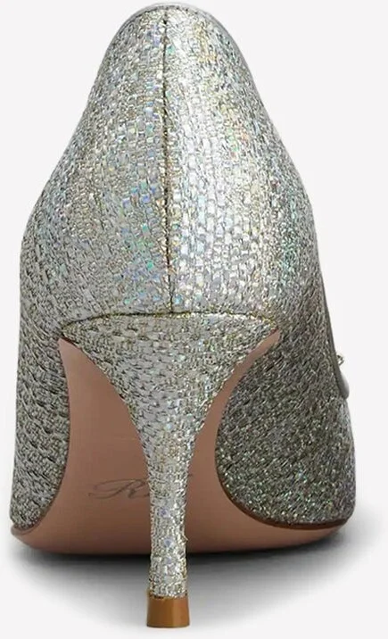 65 Crystal-Embellished Flower Strass Buckle Pumps - Image 2