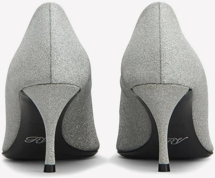 65 Crystal Flower Buckle Glitter Pumps - Image 2