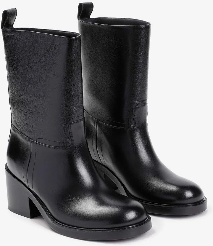 65 Mid-Calf Leather Boots - Image 2
