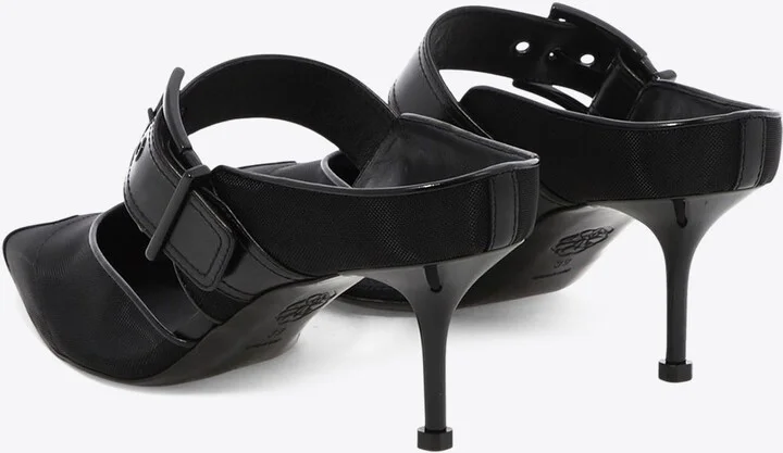 65 Punk Buckle Mesh Mules - Image 3