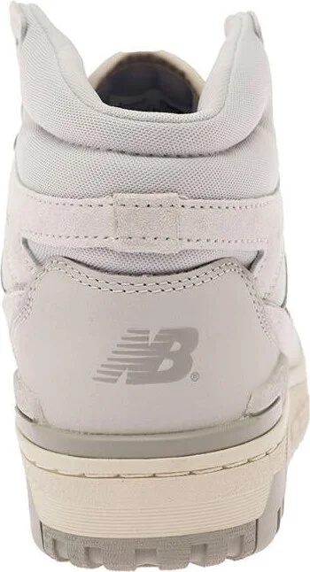 '650' Grey High-Top Sneakers With N Logo In Leather And Mesh Woman - Image 4