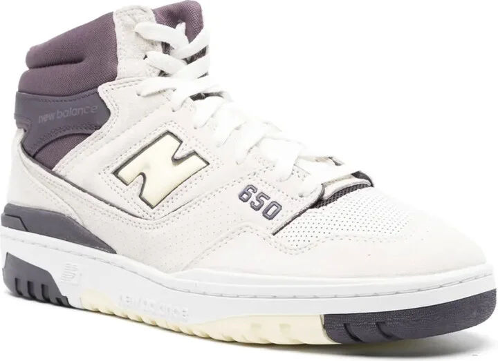 650 High-Top Leather Sneakers - Image 2