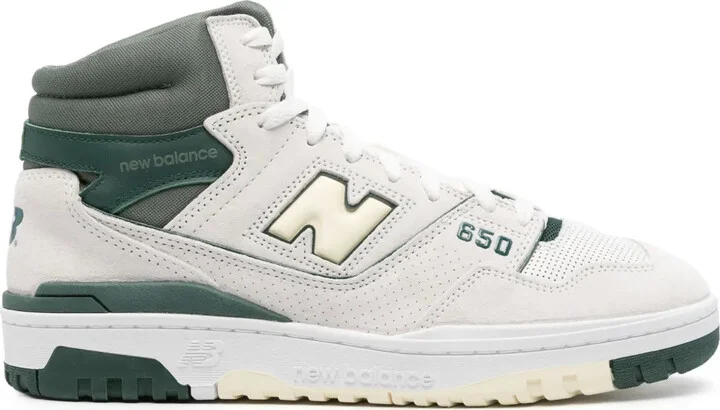 650 High-Top Leather Sneakers