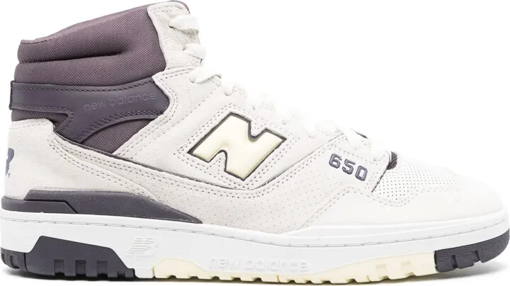 650 High-Top Leather Sneakers