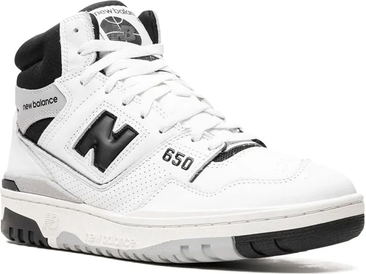 650 "White/Black" high-top sneakers - Image 2