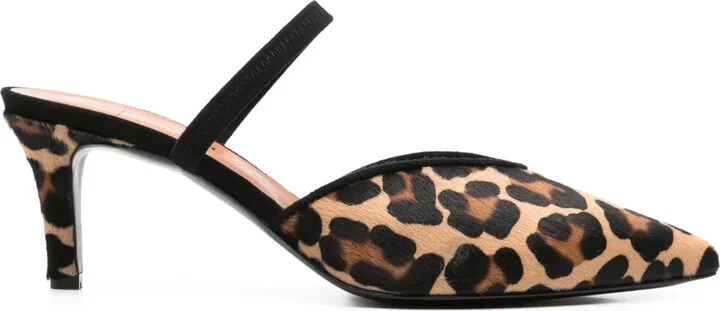 65mm Animal-Print Mules