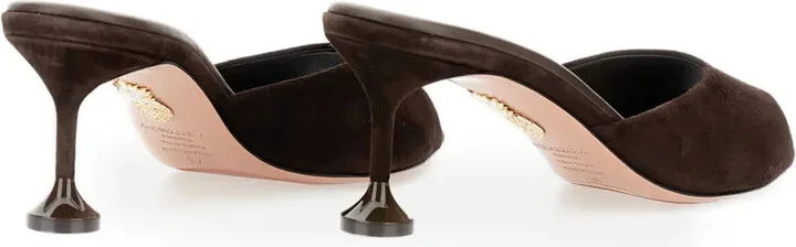 65mm Bisous fluted-heel suede sandals - Image 3