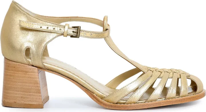 65mm Boheme metallic sandals