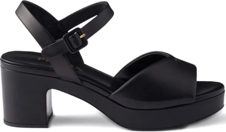 65mm Buckle-Strap Platform Sandals