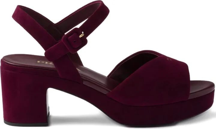 65mm Buckle-Strap Platform Sandals