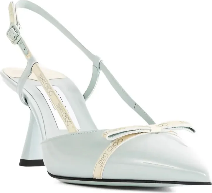 65mm Camila patent-leather slingback pumps - Image 3