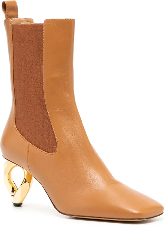 65mm Chain Heel Boots - Image 2